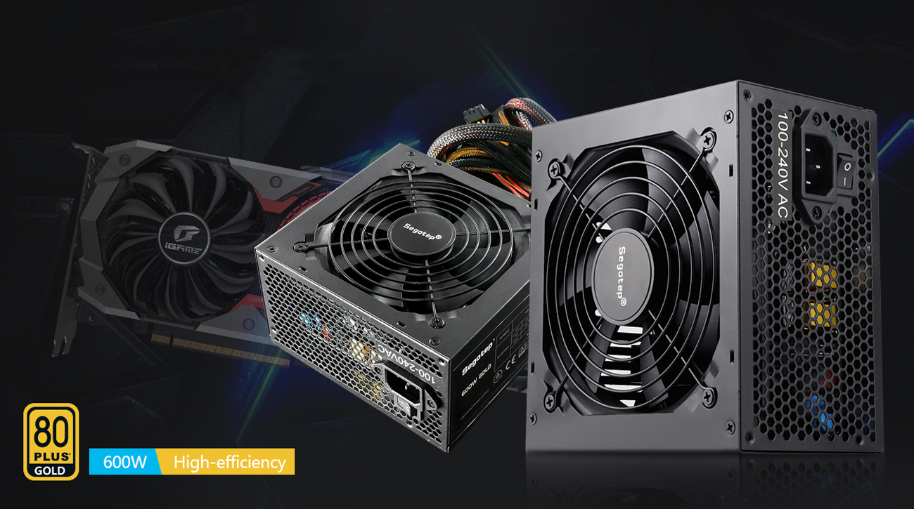 Segotep 600W Power Supply, Gaming